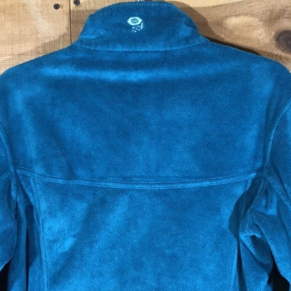 Mountain Hardwear Full Zip Fleece Jacket (With Pockets) Teal Color Womens Size M - Picture 10 of 12